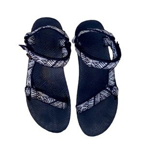 TEVA MENS black gray SANDALS SIZE 12